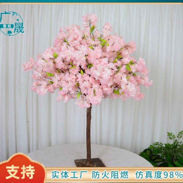 Cây hoa đào nhân tạo thân thẳng