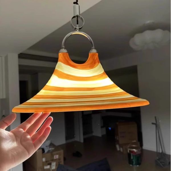 Đèn Thả Hình Chiếc Mũ Độc Đáo, Đèn Thả Acrylic Nghệ Thuật Điều Chỉnh Độ Cao Dùng Decor - Hình ảnh 4