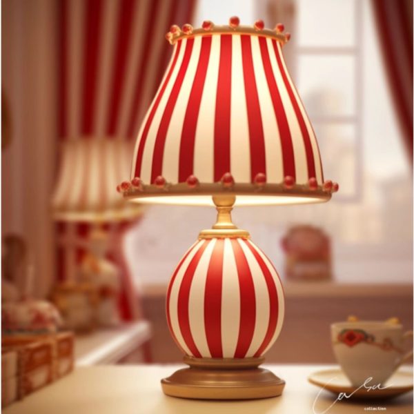 Đèn Bàn Phong Cách Rạp Xiếc, Đèn Để Bàn Retro Sáng Tạo 3 Chế Độ Màu Decor Phòng Ngủ - Hình ảnh 4