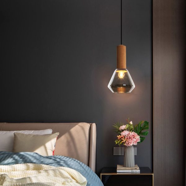 Đèn Thả Trần Thủy Tinh Đuôi Đồng, Đèn Thả Decor Phòng Ăn, Phòng Ngủ 3 Chế Độ Màu - Hình ảnh 2