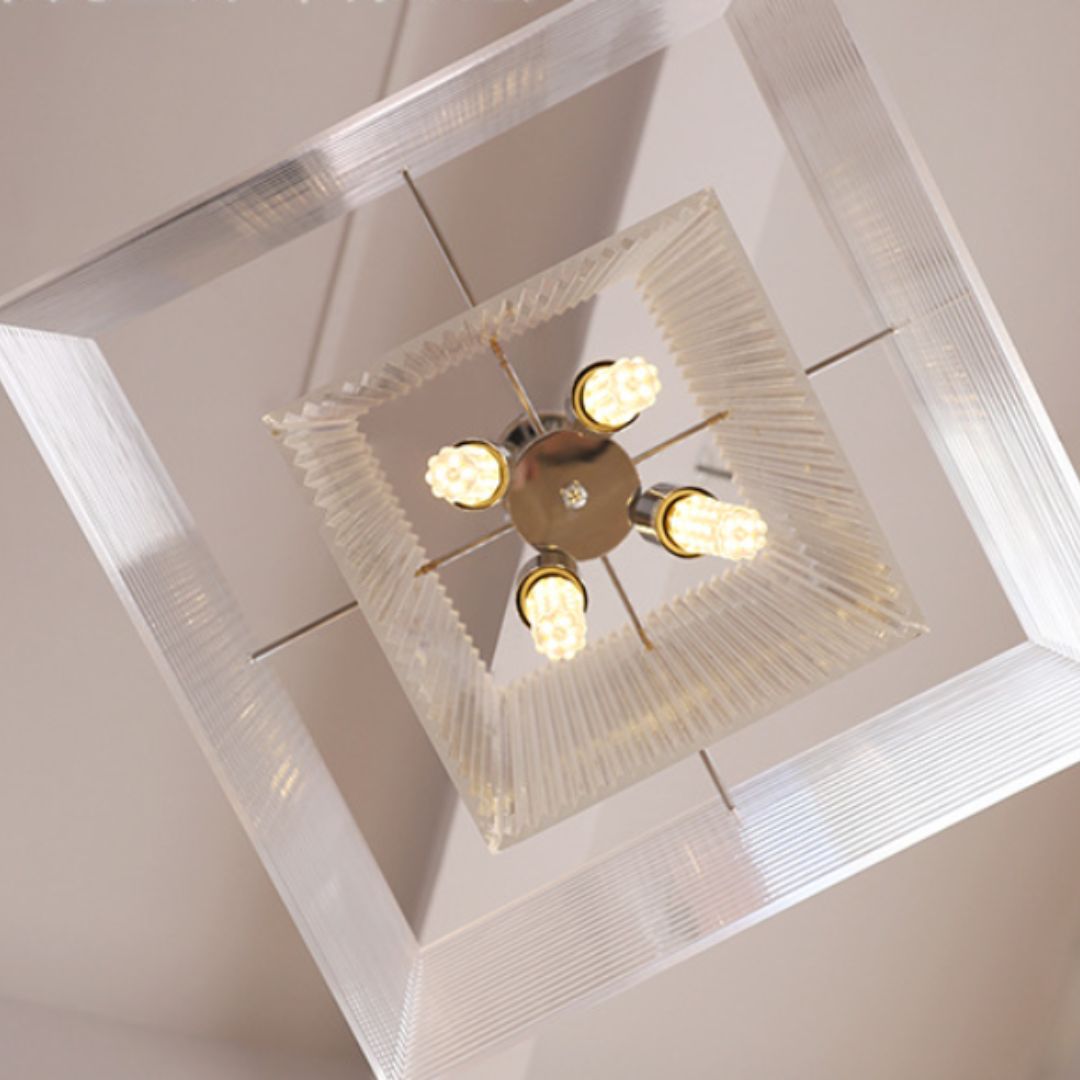 Đèn thả Acrylic hình chữ nhật decor nhiều không gian
