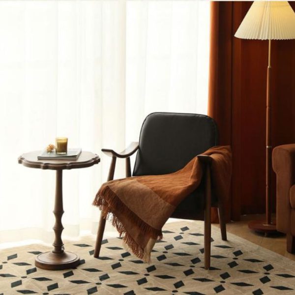 Bàn Cafe Gỗ Nhỏ Di Động Retro Cổ Điển Phong Cách Trung Cổ Trang Trí Phòng Khách