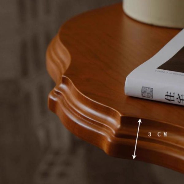 Bàn Cafe Gỗ Nhỏ Di Động Retro Cổ Điển Phong Cách Trung Cổ Trang Trí Phòng Khách