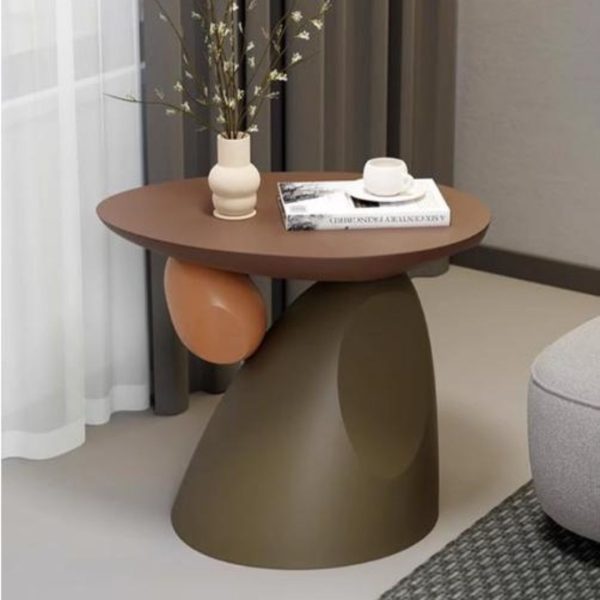 Bàn Cafe Mô Phỏng Đá Bằng Nhựa Phong Cách Wabi Sabi Nhật Bản Decor Phòng Khách