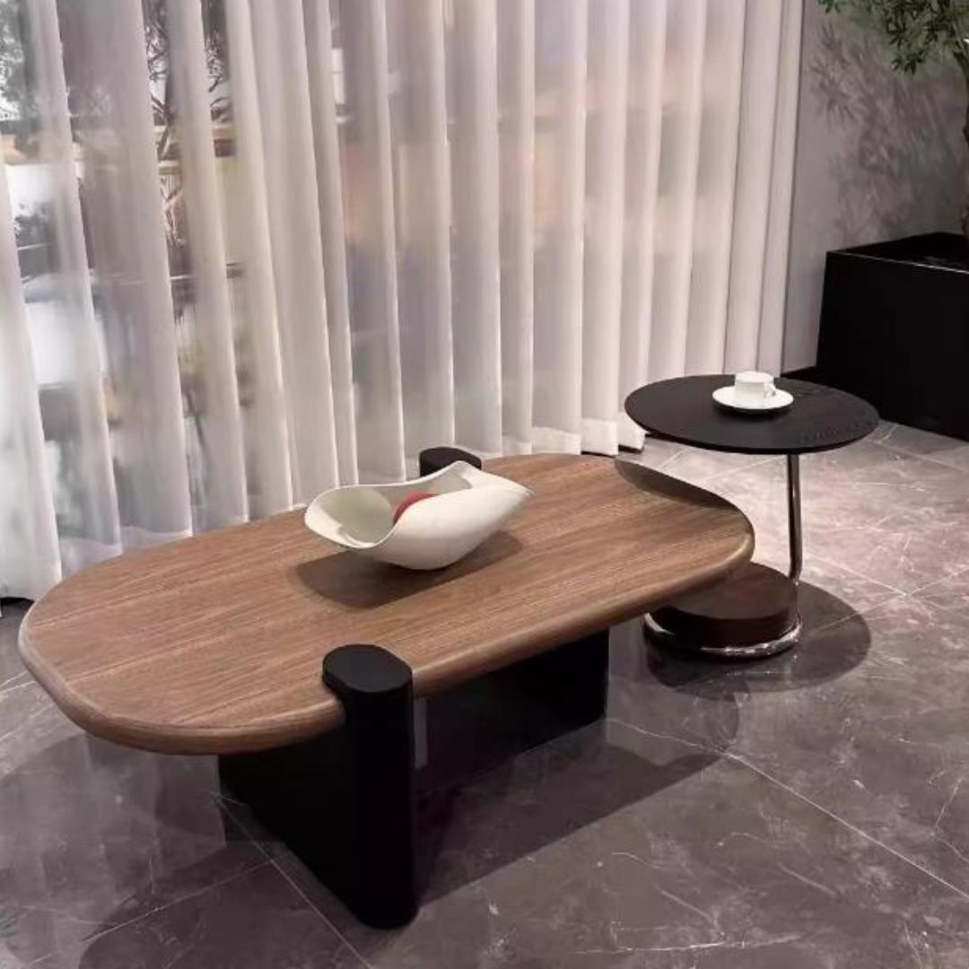 Bàn Cafe Phòng Khách Gỗ Óc Chó Phong Cách Châu Âu Trang Trí Nội Thất Hiện Đại