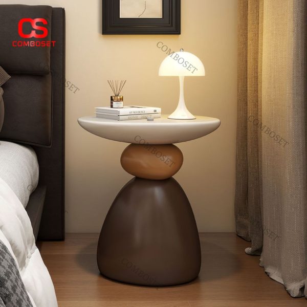 Bàn Cafe Tháp Đá Nhựa Gam Màu Vintage, Bàn Phòng Khách, Kệ Đầu Giường Ngủ
