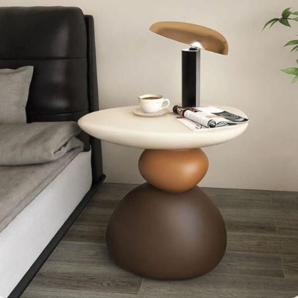 Bàn Cafe Tháp Đá Nhựa Gam Màu Vintage, Bàn Phòng Khách, Kệ Đầu Giường Ngủ