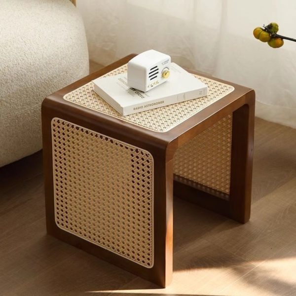 Bàn Ghế Gỗ Mây Dây Đan Thủ Công Mộc Mạc Phong Cách Nội Thất Xanh