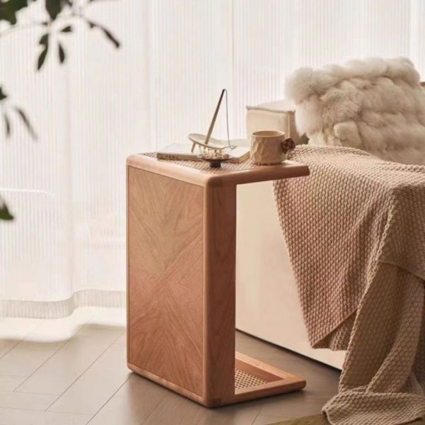 Bàn Trà Nhỏ Gỗ Mây Ngồi Sàn Thiết Kế Tối Giản Phong Cách Nhật Bản Decor Phòng Trà, Phòng Khách