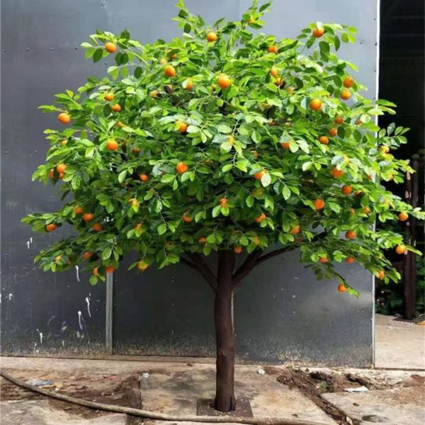 Cây Cam Lớn Mô Phỏng Nhân Tạo, Cây Ăn Quả Decor Sân Vườn Ngày Tết, Lễ Hội