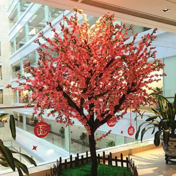 Cây Hoa Đào Màu Hồng Nhân Tạo, Trang Trí Tết Nguyên Đán Mang Lại Phúc Lộc Và May Mắn