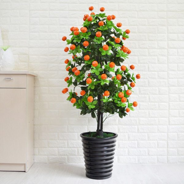 Cây Quả Cam Quất Nhân Tạo, Cây Ăn Quả Trang Trí Phòng Khách Ngày Tết, Mùa Xuân