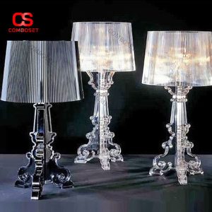 Đèn Bàn Acrylic Sáng Tạo Màu Trắng Đen Trang Trí Phòng Ngủ, Đọc Sách