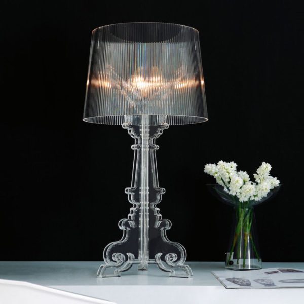 Đèn Bàn Acrylic Sáng Tạo Màu Trắng Đen Trang Trí Phòng Ngủ, Đọc Sách