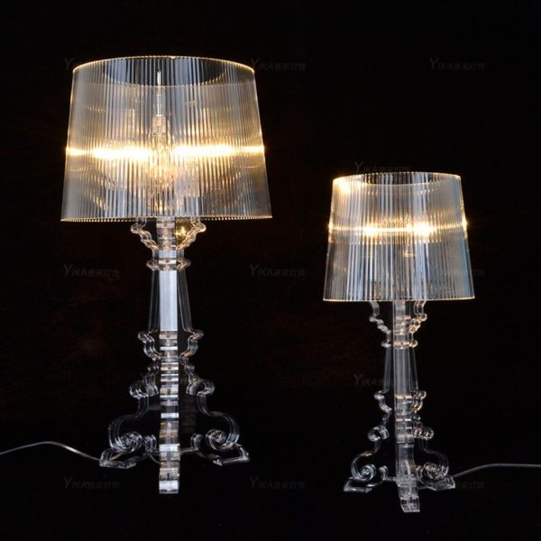 Đèn Bàn Acrylic Sáng Tạo Màu Trắng Đen Trang Trí Phòng Ngủ, Đọc Sách