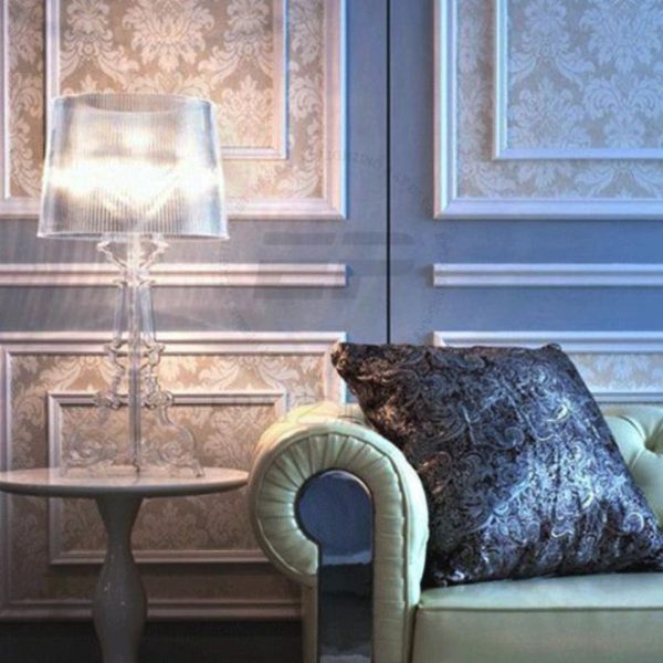 Đèn Bàn Acrylic Sáng Tạo Màu Trắng Đen Trang Trí Phòng Ngủ, Đọc Sách