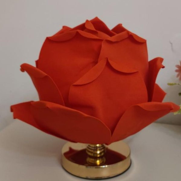 Đèn Bàn Bông Hoa Hồng Hoa Sen Lớn Nhiều Màu Rực Rỡ Decor Phòng Khách Phòng Ngủ