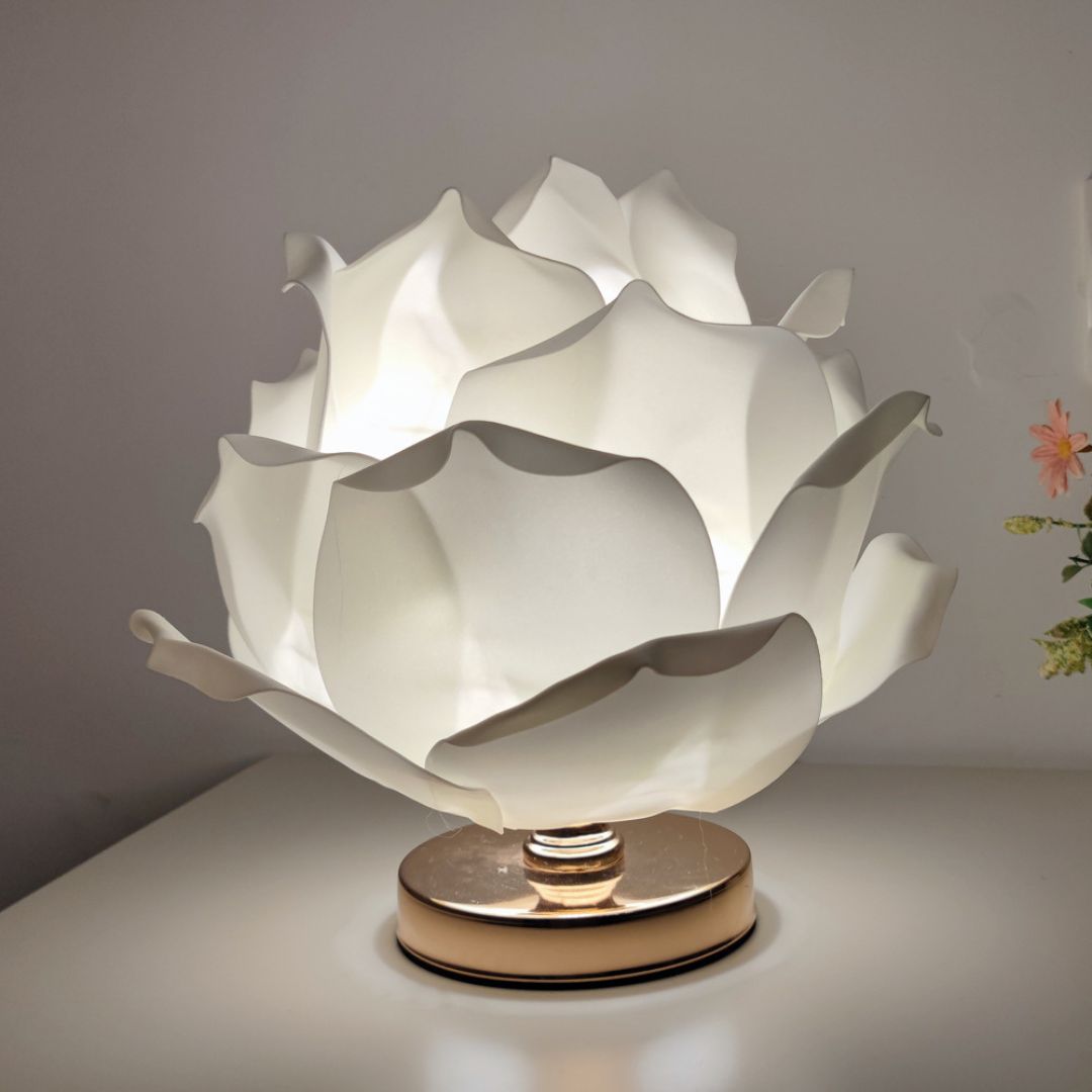 Đèn Bàn Bông Hoa Hồng Hoa Sen Lớn Nhiều Màu Rực Rỡ Decor Phòng Khách Phòng Ngủ
