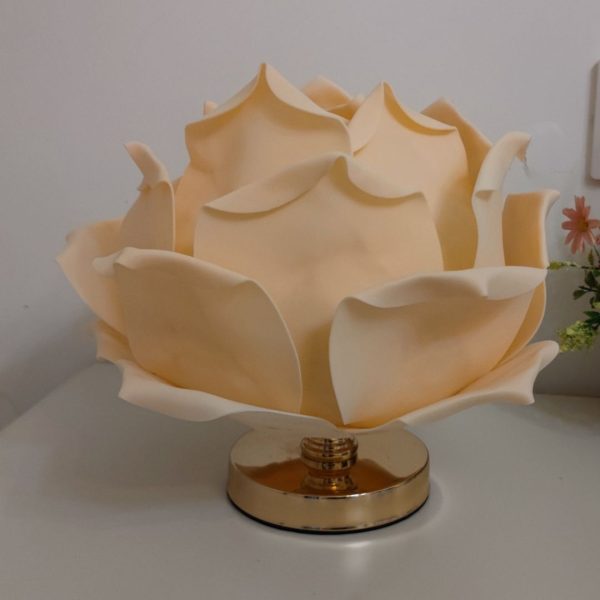 Đèn Bàn Bông Hoa Hồng Hoa Sen Lớn Nhiều Màu Rực Rỡ Decor Phòng Khách Phòng Ngủ