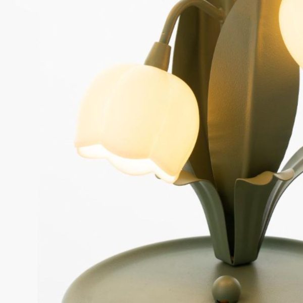 Đèn Bàn Cây Hoa Huệ Thiết Kế Kiểu Pháp Decor Bàn Học, Phòng Ngủ Lãng Mạn