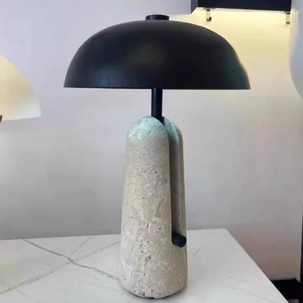 Đèn Bàn Đá Chụp Đèn Sắt Phong Cách Cổ Điển Tối Giản Phù Hợp Với Mọi Không Gian Nội Thất