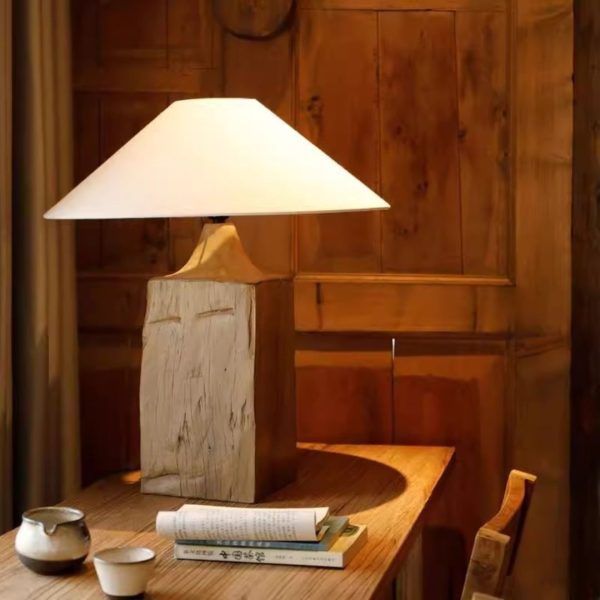 Đèn Bàn Gỗ Hoài Cổ Retro Phong Cách Trung Quốc Trang Trí Phòng Thiền, Phòng Trà