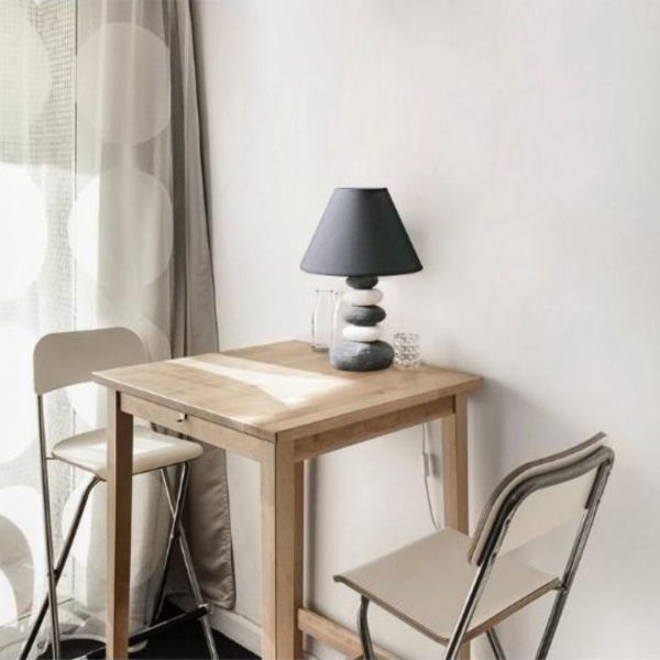 Đèn Bàn Gốm Xếp Tầng Nhiều Màu Phong Cách Wabi Sabi Decor Không Gian Nội Thất Độc Đáo