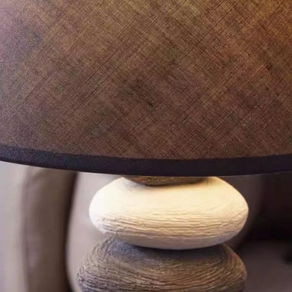 Đèn Bàn Gốm Xếp Tầng Nhiều Màu Phong Cách Wabi Sabi Decor Không Gian Nội Thất Độc Đáo