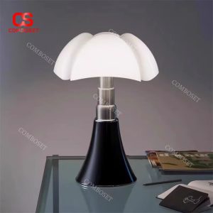 Đèn Bàn Kính Cánh Dơi Phong Cách Bauhaus Cá Tính Công Tắc Cảm Ứng Dùng Đọc Sách
