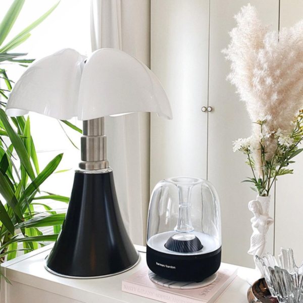Đèn Bàn Kính Cánh Dơi Phong Cách Bauhaus Cá Tính Công Tắc Cảm Ứng Dùng Đọc Sách