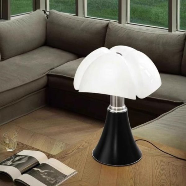 Đèn Bàn Kính Cánh Dơi Phong Cách Bauhaus Cá Tính Công Tắc Cảm Ứng Dùng Đọc Sách