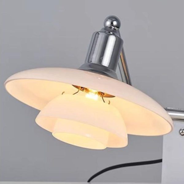 Đèn Bàn Kính Đọc Sách Khung Sắt Chắc Chắn Phong Cách Bauhaus Cho Phòng Khách