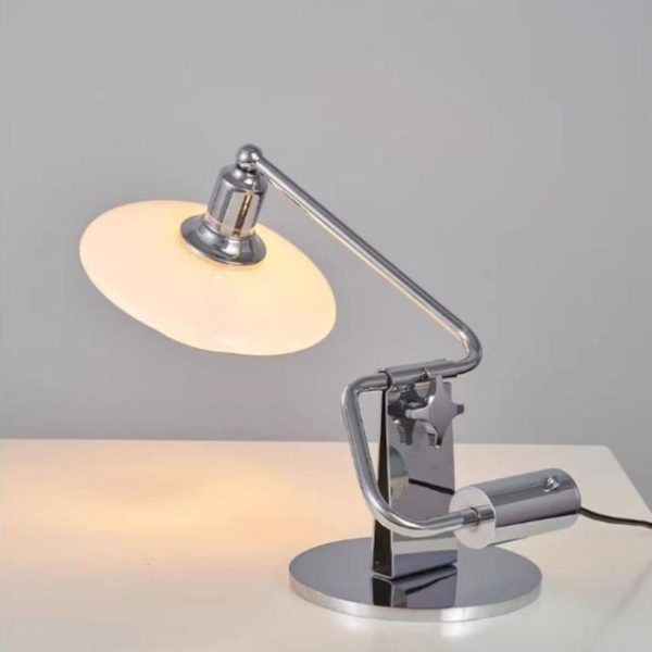 Đèn Bàn Kính Đọc Sách Khung Sắt Chắc Chắn Phong Cách Bauhaus Cho Phòng Khách