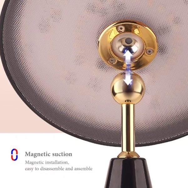 Đèn Bàn Sáng Tạo Xoay 360 Độ, Công Tắc Cảm Ứng, 3 Chế Độ Sáng Thiết Kế Cổ Điển Pháp