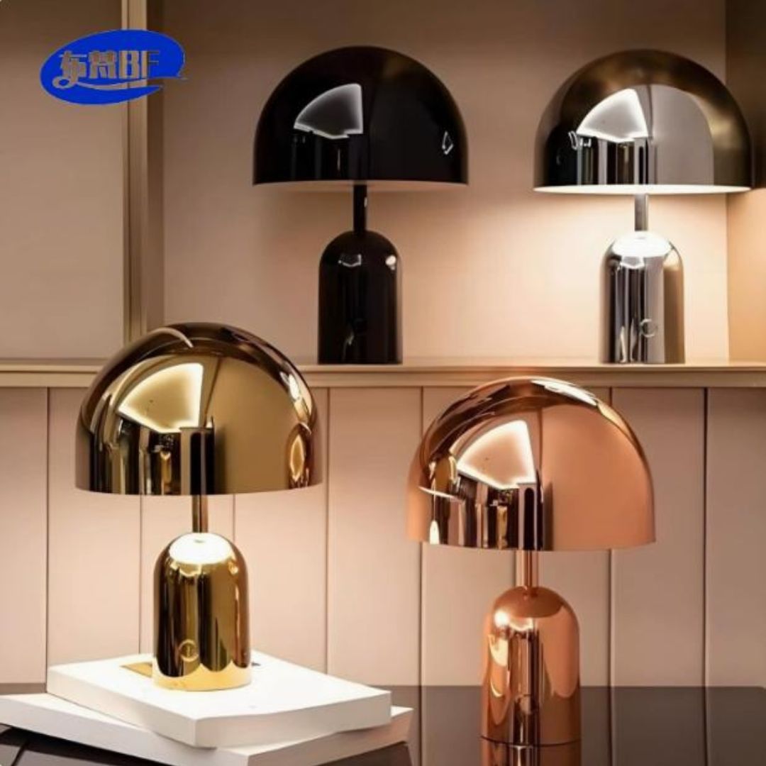 Đèn Bàn Sắt Phủ Bóng Di Động Tích Hợp Sạc Type C, Công Tắc Cảm Ứng, 3 Chế Độ Sáng