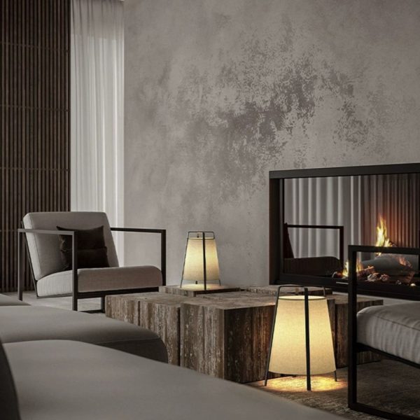 Đèn Bàn Vải Phong Cách Zen Đơn Giản Decor Phòng Trà Cổ Điển, Hành Lang