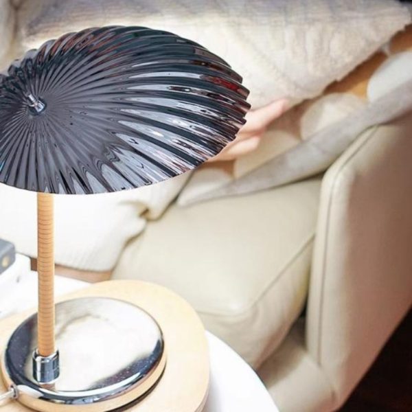 Đèn Bàn Vỏ Sò Đồng Thau Mạ Crom Phong Cách Cổ Điển Decor Bàn Làm Việc, Đọc Sách
