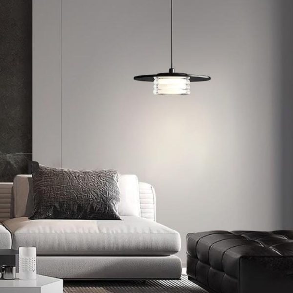 Đèn Chùm Đĩa Tròn Quang Phổ Bảo Vệ Mắt 3 Chế Độ Sáng Trang Trí Phòng Ngủ, Đọc Sách, Phòng Khách