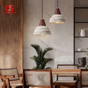 Đèn Chùm Gốm Sứ Cổ Điển Trang Trí Đầu Giường Phòng Bếp Phong Cách Trung Quốc