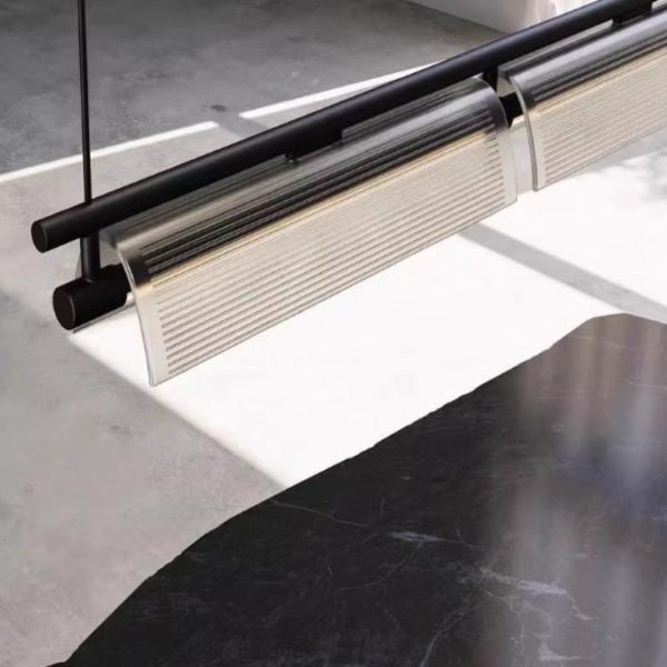 Đèn Chùm Thanh Sắt Dài Acrylic Phong Cách Công Nghiệp Decor Phòng Bếp, Quầy Bar