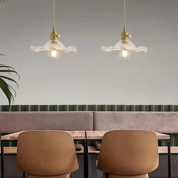 Đèn Chùm Thuỷ Tinh Hoa Xoè 3 Màu Nổi Bật Decor Góc Nhà, Bàn Làm Việc Xinh Xắn