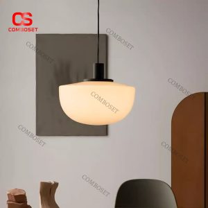 Đèn Chùm Thuỷ Tinh Tối Giản Hình Bán Nguyệt Chiếu Sáng Phòng Ngủ, Bàn Học, Phòng Khách