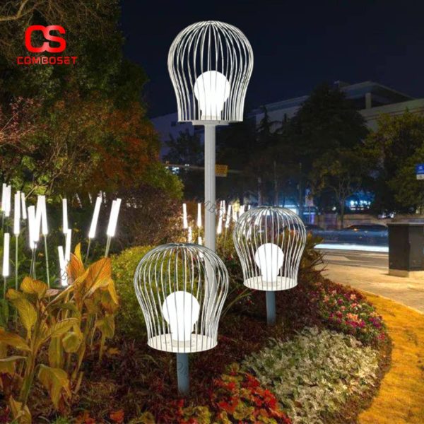Đèn Đường Hình Cây Xương Rồng Chống Thấm Decor Cảnh Quan, Công Viên Khu Dân Cư