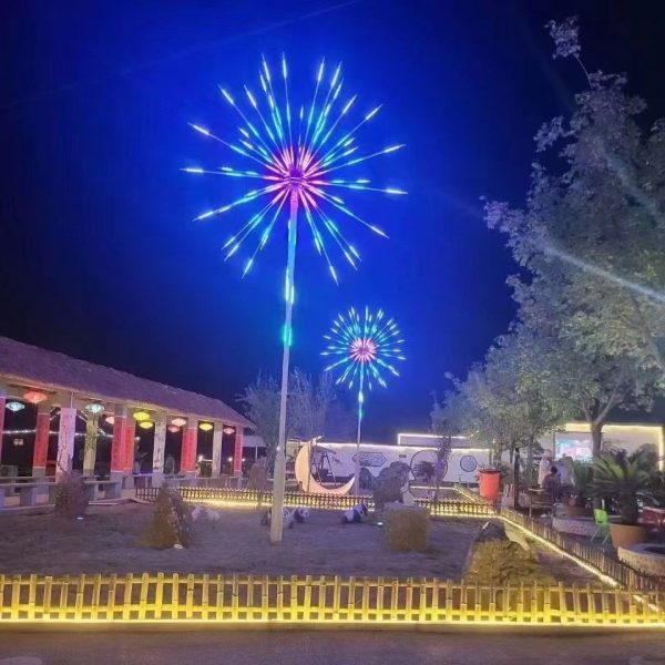 Đèn Đường Hoa Nhấp Nháy Chuyển Động Màu Sắc Trang Trí Sân Thượng, Sự Kiện Năm Mới, Tiệc YEP Lễ Tết