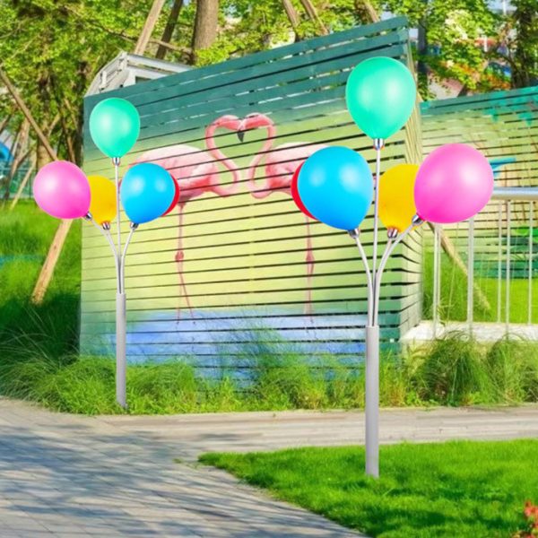 Đèn Đường LED Quả Bóng Bay Nhiều Màu Sắc Rực Rỡ Trang Trí Công Viên, Sự Kiện, Lễ Hội