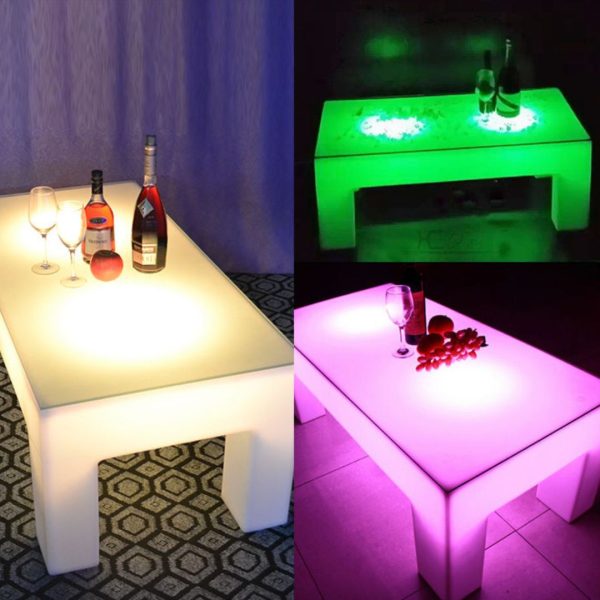Đèn LED Bàn Cafe RGB 16 Màu Chống Thấm Nước Decor Quán Bar, Sân Vườn, Không Gian Ngoài Trời
