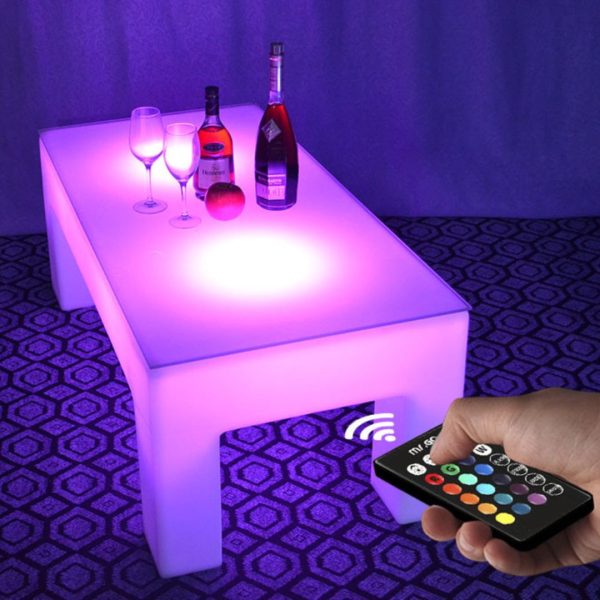 Đèn LED Bàn Cafe RGB 16 Màu Chống Thấm Nước Decor Quán Bar, Sân Vườn, Không Gian Ngoài Trời