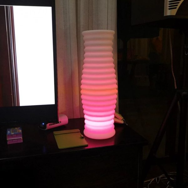 Đèn LED Dạ Quang Bình Hoa Chống Thấm Nước, Chuyển Màu Linh Hoạt Decor Sân Vườn, Phòng Khách