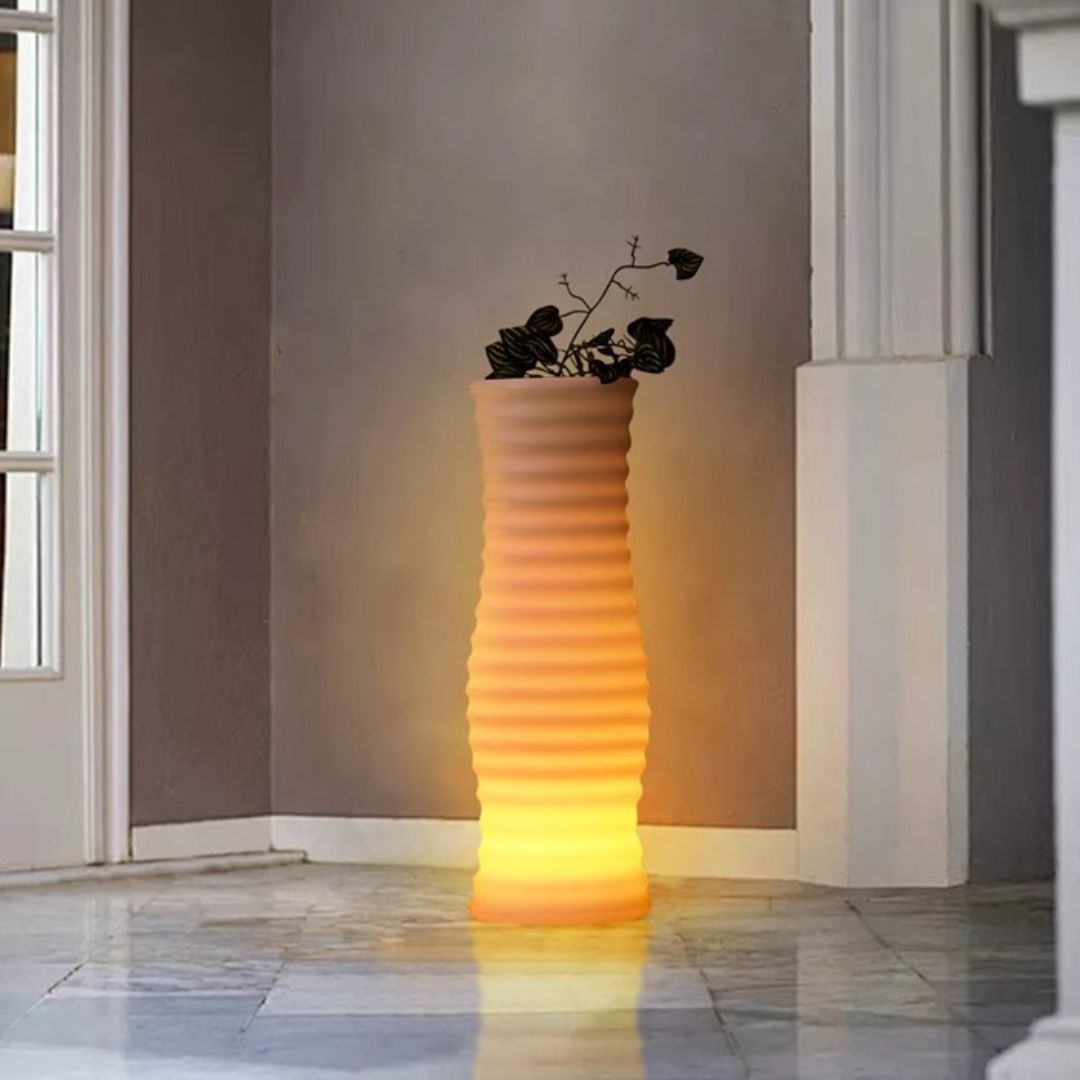 Đèn LED Dạ Quang Bình Hoa Chống Thấm Nước, Chuyển Màu Linh Hoạt Decor Sân Vườn, Phòng Khách