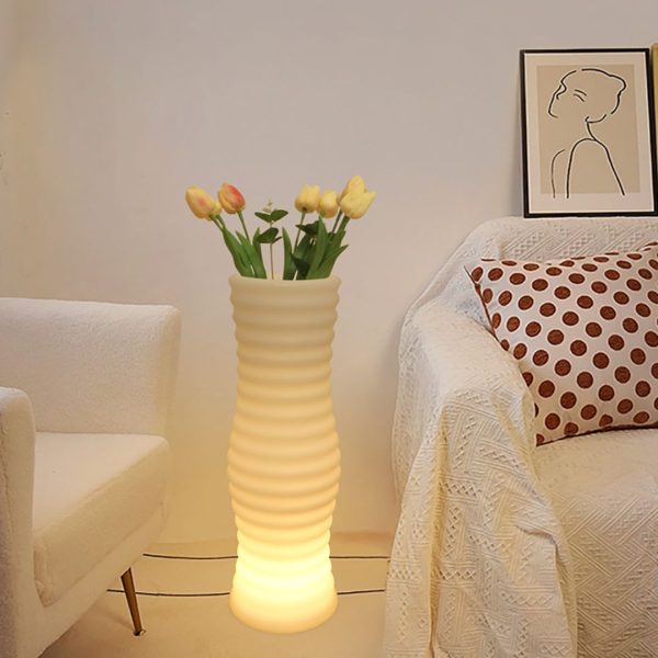 Đèn LED Dạ Quang Bình Hoa Chống Thấm Nước, Chuyển Màu Linh Hoạt Decor Sân Vườn, Phòng Khách